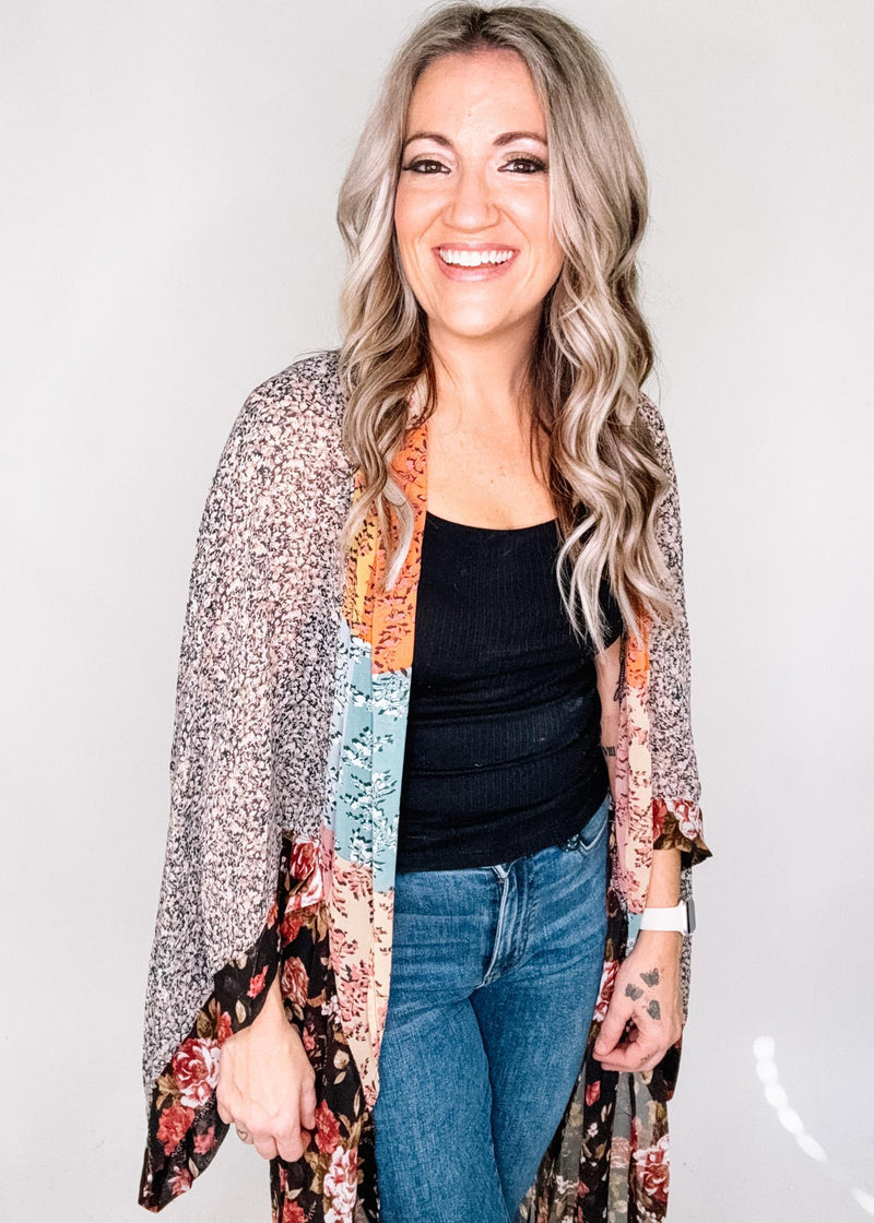 BLACK FRIDAY- Printed Kimono