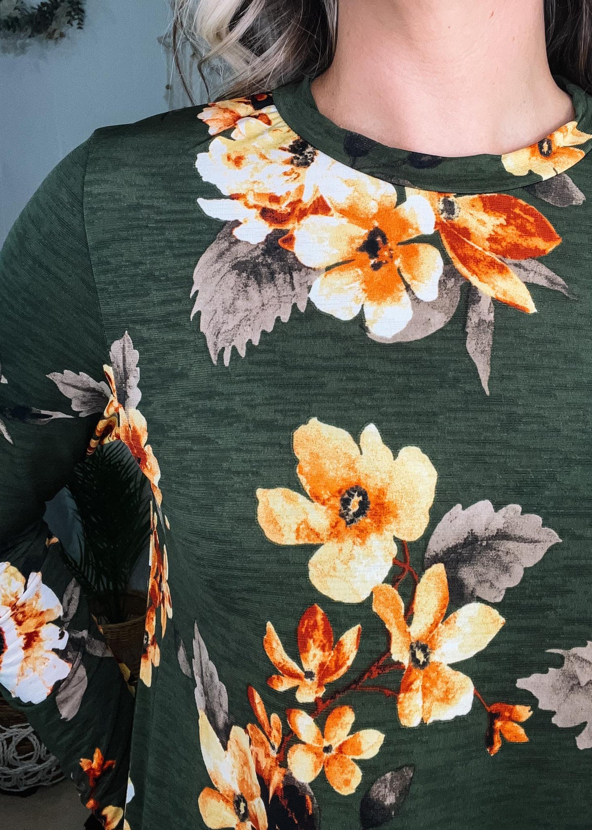 Classic Floral Long Sleeve Top