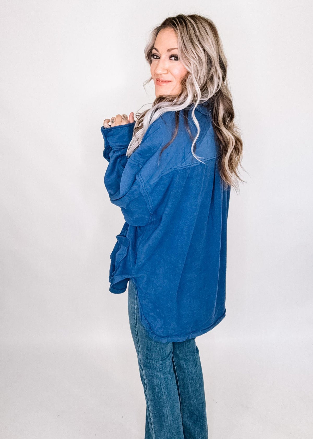 2025 Anniversary Oversized Button Cardigan