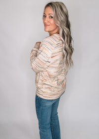 Heathered Knit Sweater