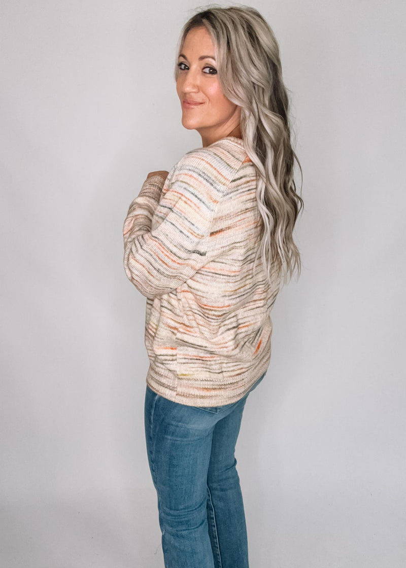 Heathered Knit Sweater