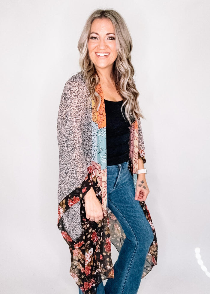 BLACK FRIDAY- Printed Kimono