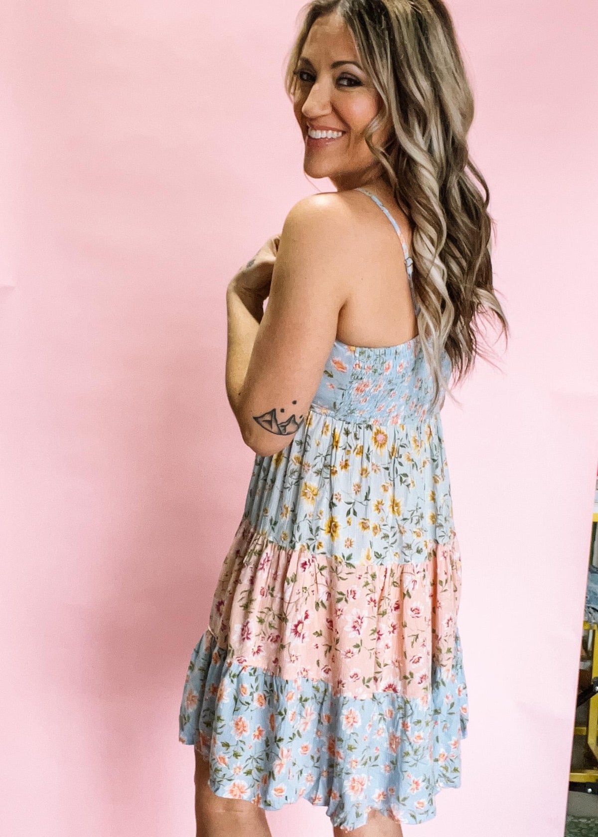 Spring Floral Mini Dress