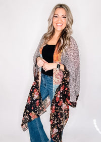 BLACK FRIDAY- Printed Kimono