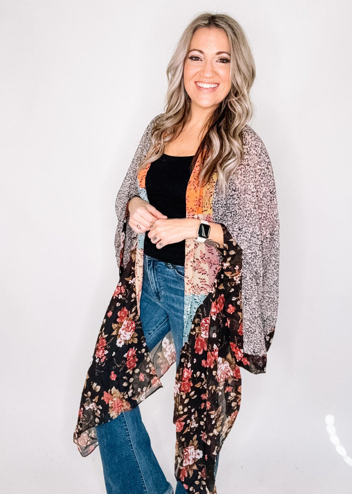 BLACK FRIDAY- Printed Kimono