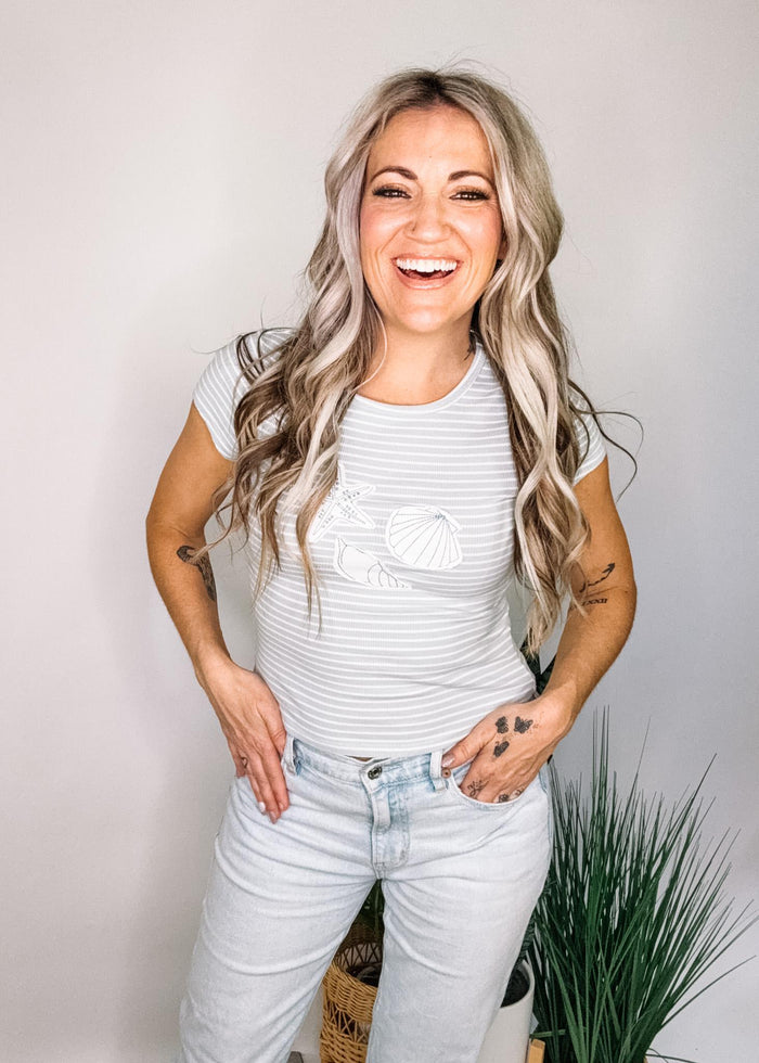 Seashell Stripe Tee