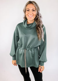 Forest Green Cowl Neck Tunic