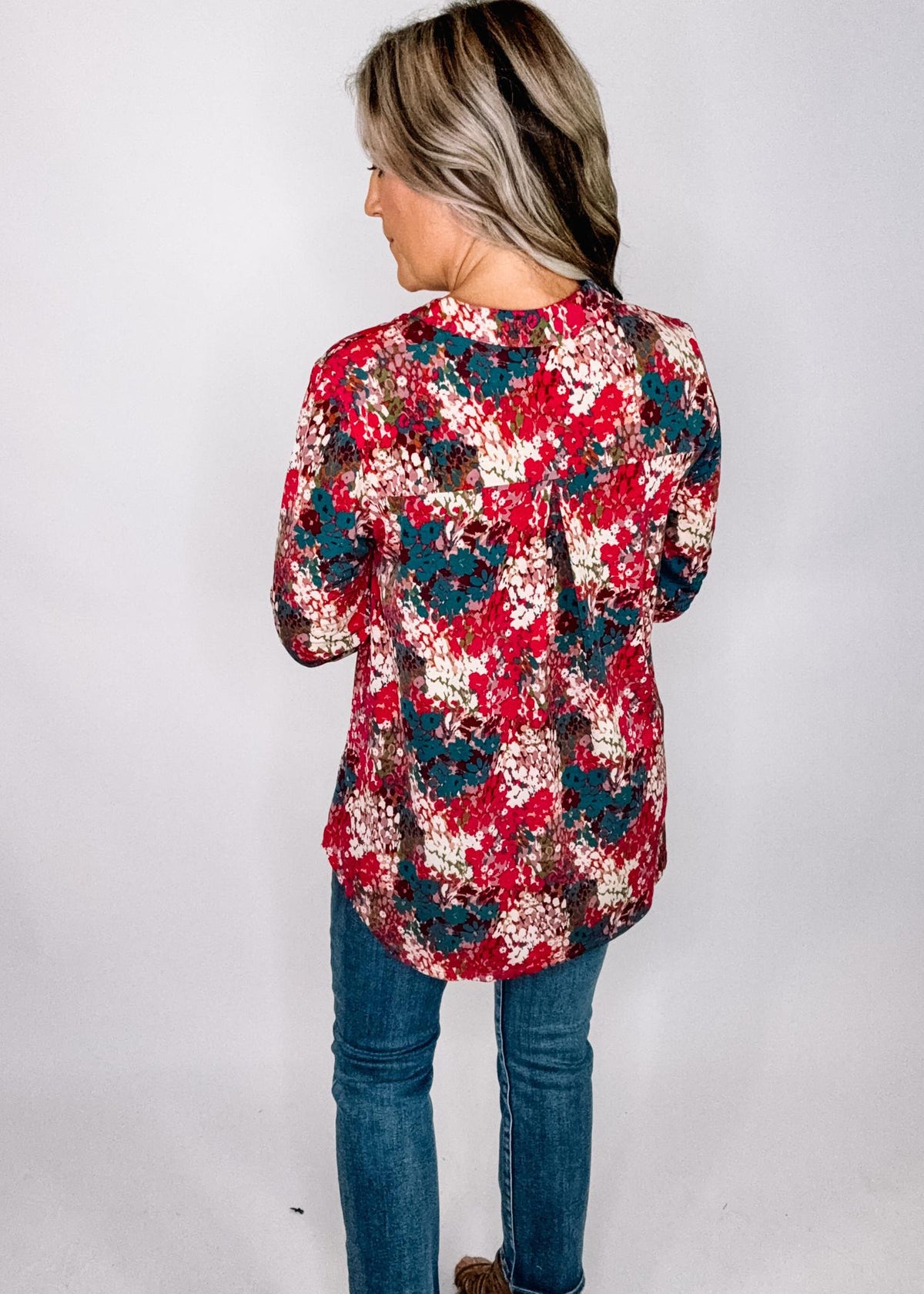 The Lizzy Top- Wine Magenta