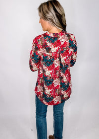 The Lizzy Top- Wine Magenta