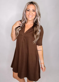 Half Sleeve Polo Mini Dress