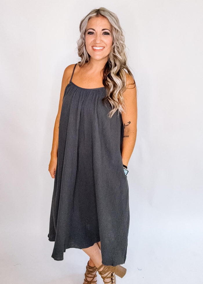 Gauze Midi Dress