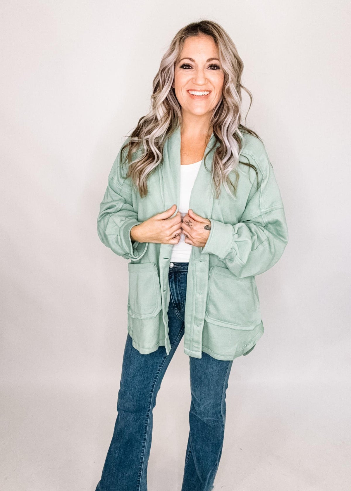 2025 Anniversary Oversized Button Cardigan