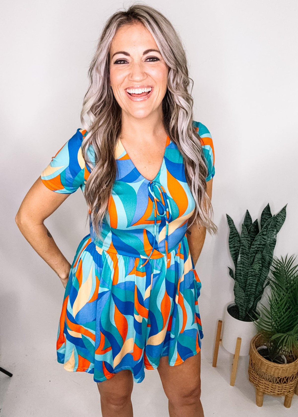 Super Soft Fit and Flare Romper