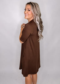 Half Sleeve Polo Mini Dress