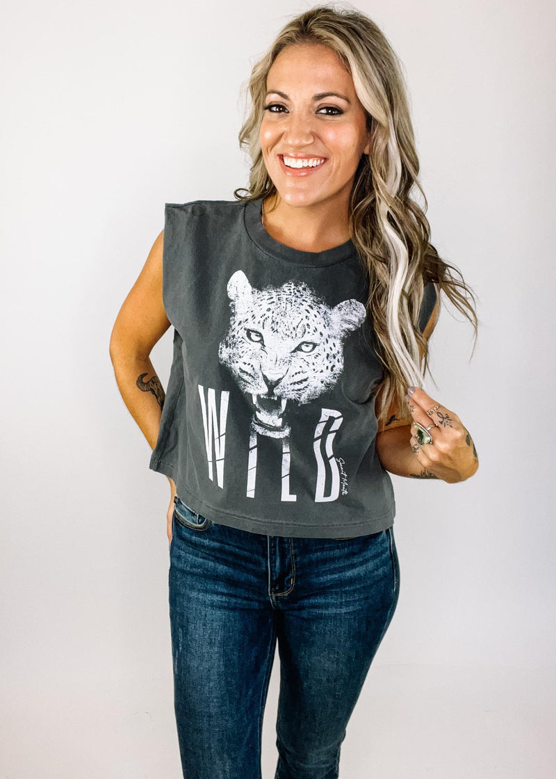 Wild Leopard Graphic Tank