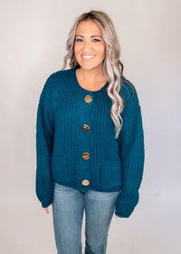 Chunky Button Knit Top