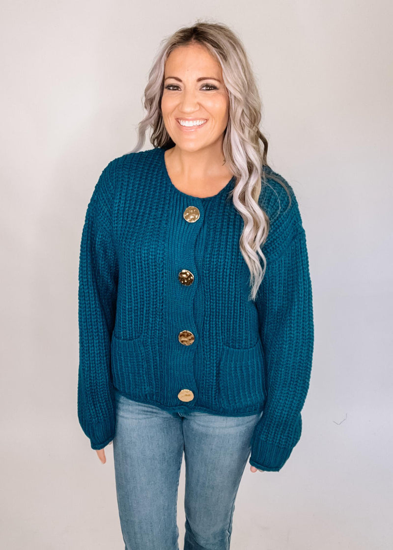 Chunky Button Knit Top