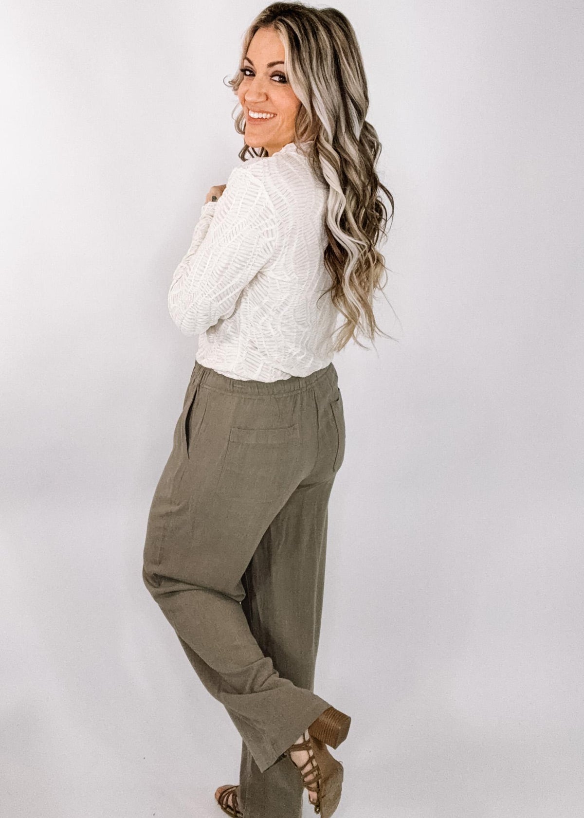 Wide Leg Linen Pants