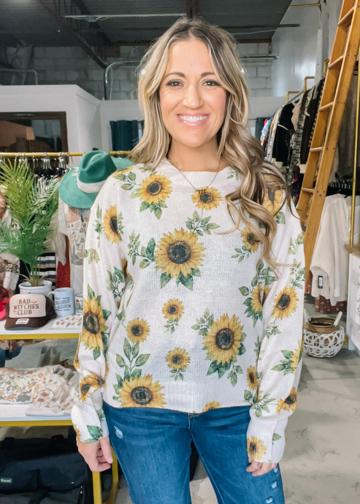 Sunflower Knit Sweater