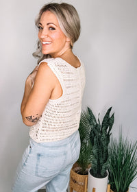 Natural Crochet Vest