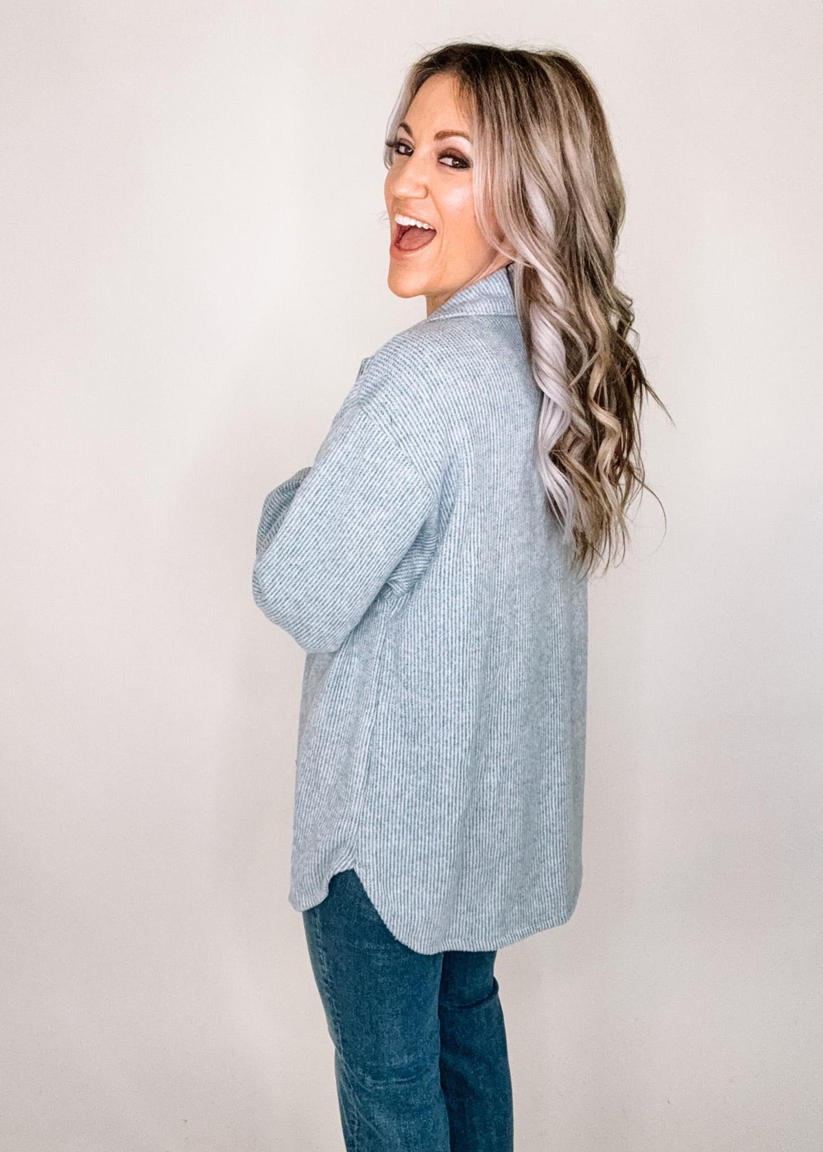 LSLV Button Down Shacket