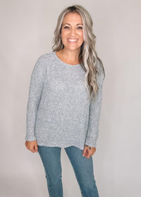 Long Sleeve Crochet Knit Top