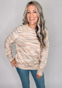 Heathered Knit Sweater