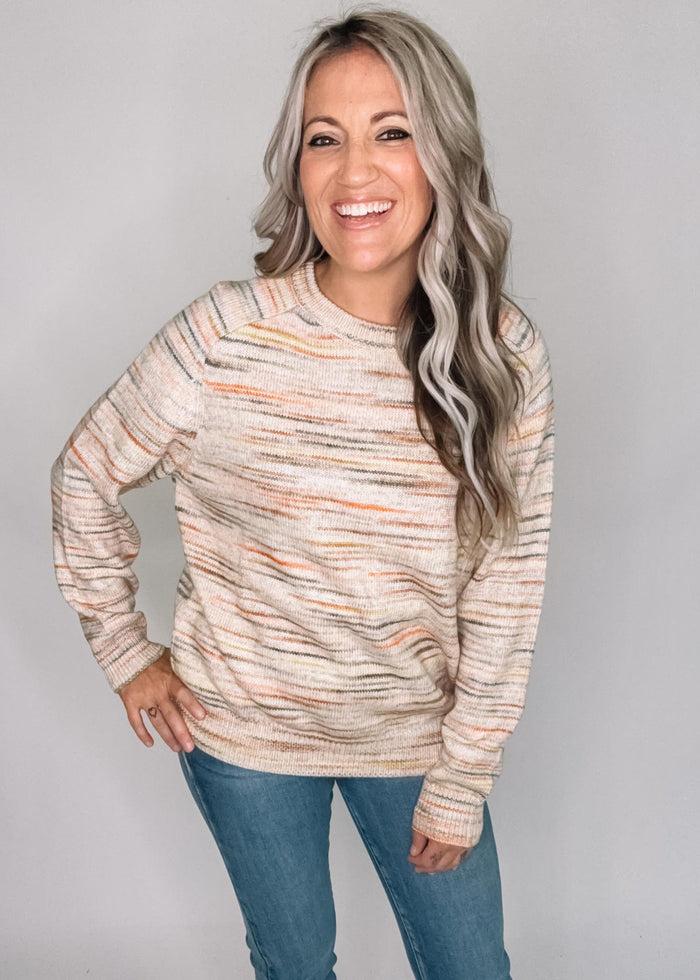 Heathered Knit Sweater