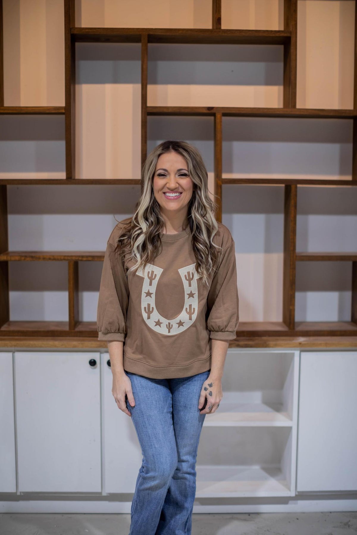 Mocha Horseshoe Pullover