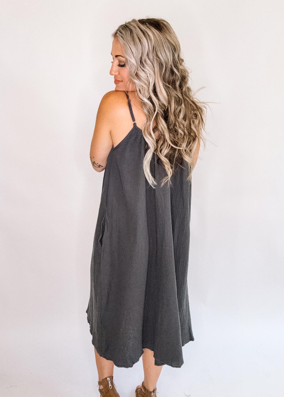 Gauze Midi Dress