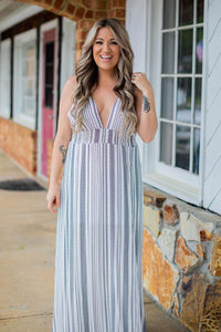 Vacay Maxi Striped Sundress