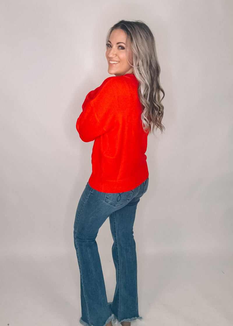 Red Merry Tinsel Sweater
