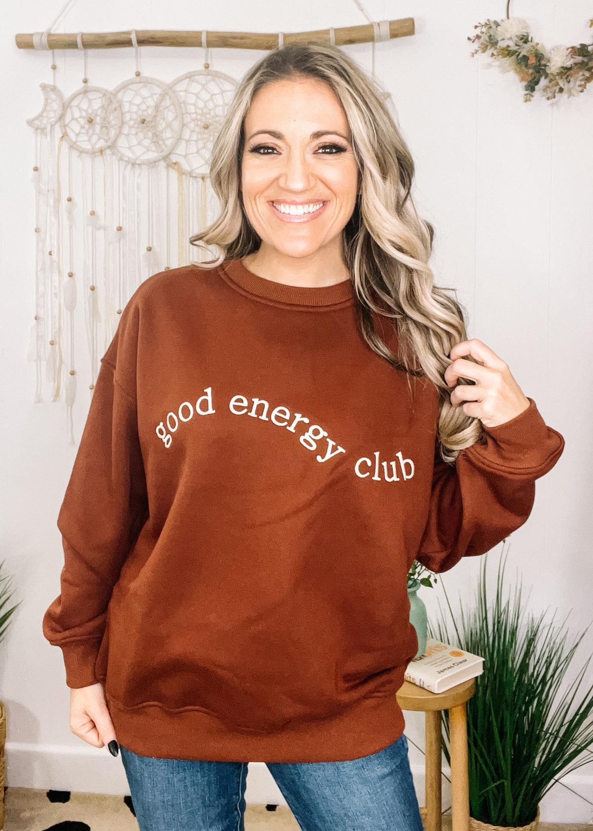 Good Energy Club Crew Neck Sweatshirt
