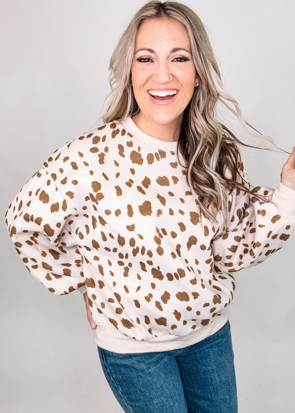 Animal Print Pullover