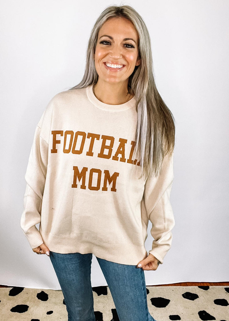 Football Mom Crew Pullover