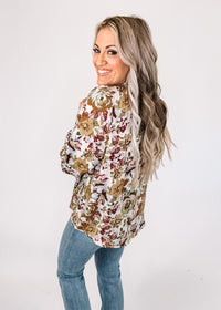 Floral Voluminous Top