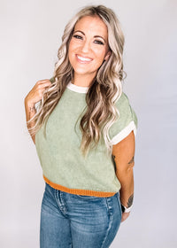Mineral Wash Sleeveless Sweater