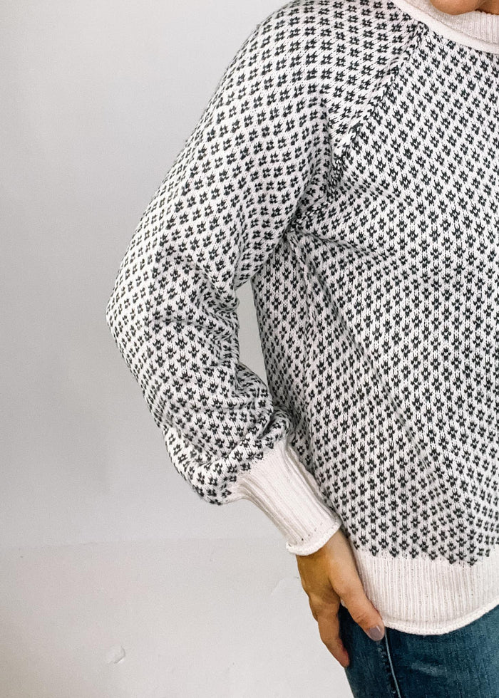 Charcoal Patterned Classic Crew