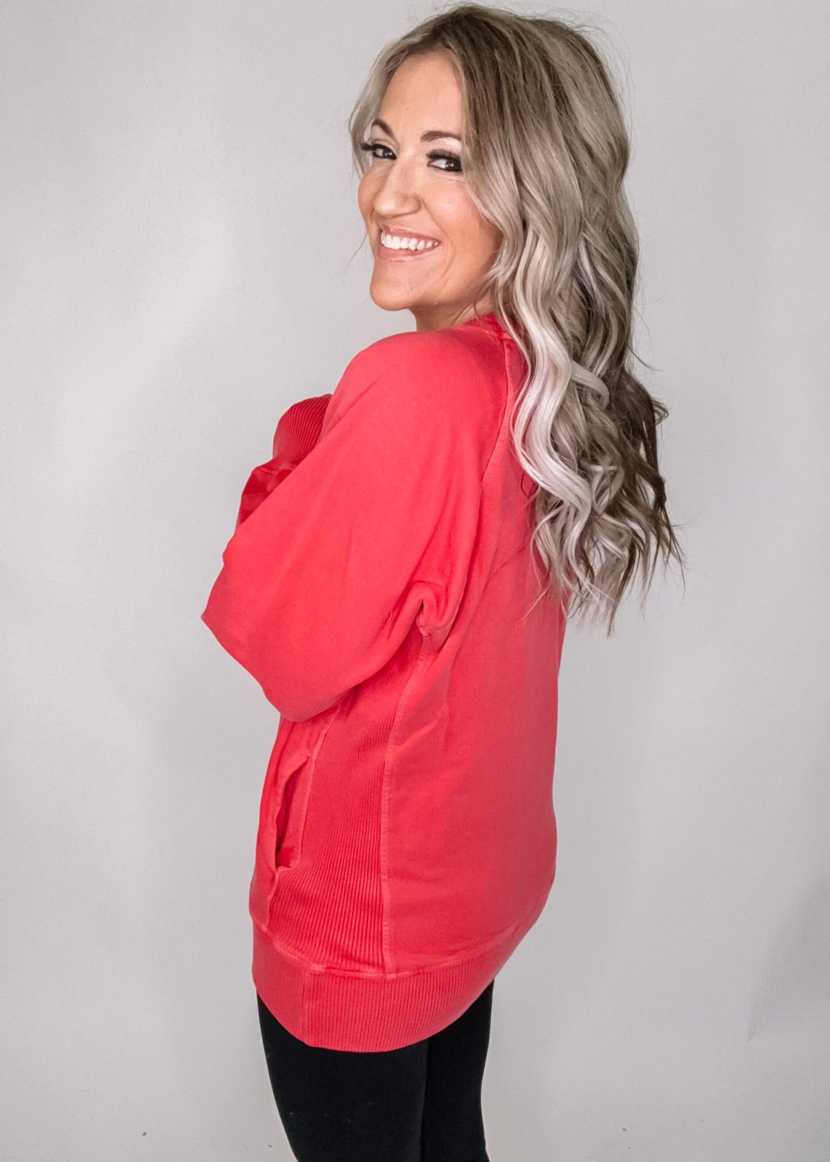 French Terry Pullover with Pockets