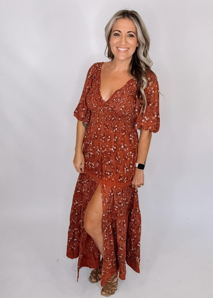 Ginger Floral Long Sleeve Maxi