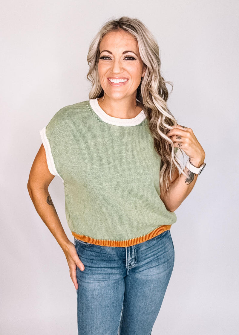 Mineral Wash Sleeveless Sweater