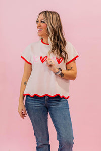 XoXo Scallop Hem Cutie Top