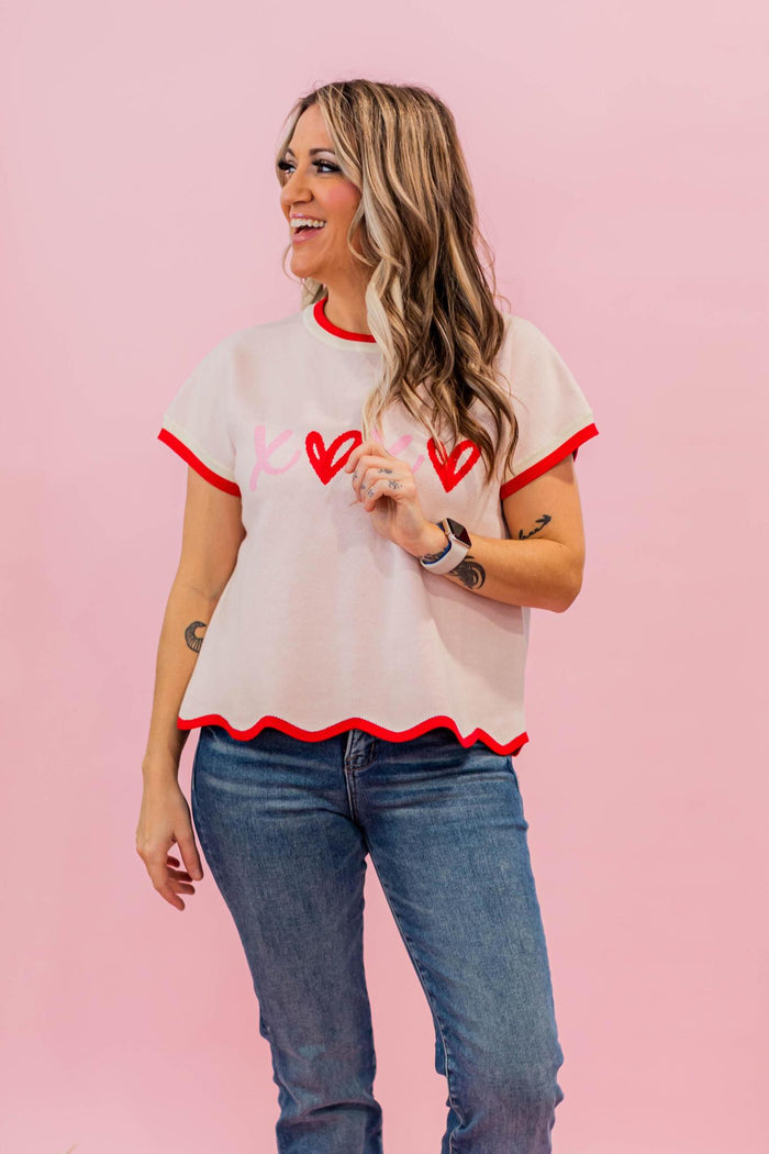 XoXo Scallop Hem Cutie Top