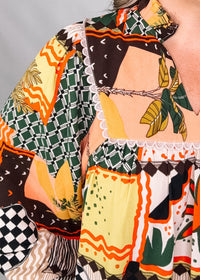 Patterned Mini Dress