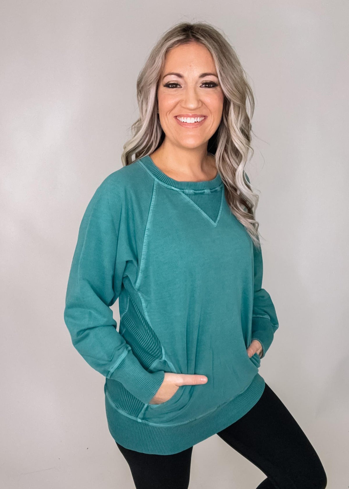 French Terry Pullover with Pockets