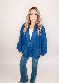 2025 Anniversary Oversized Button Cardigan