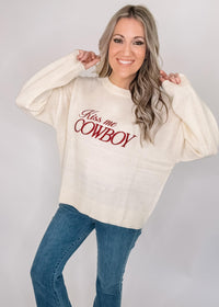 Kiss Me Cowboy Knit Sweater