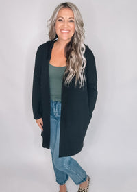 Long Sleeve Ribbed Cardigan