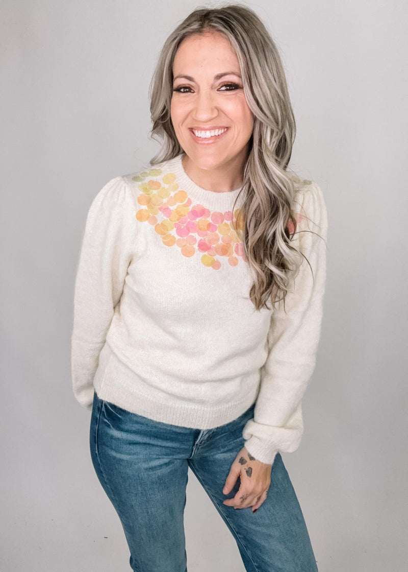 Cream Spangle Knit