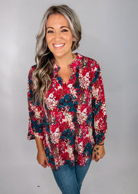 The Lizzy Top- Wine Magenta